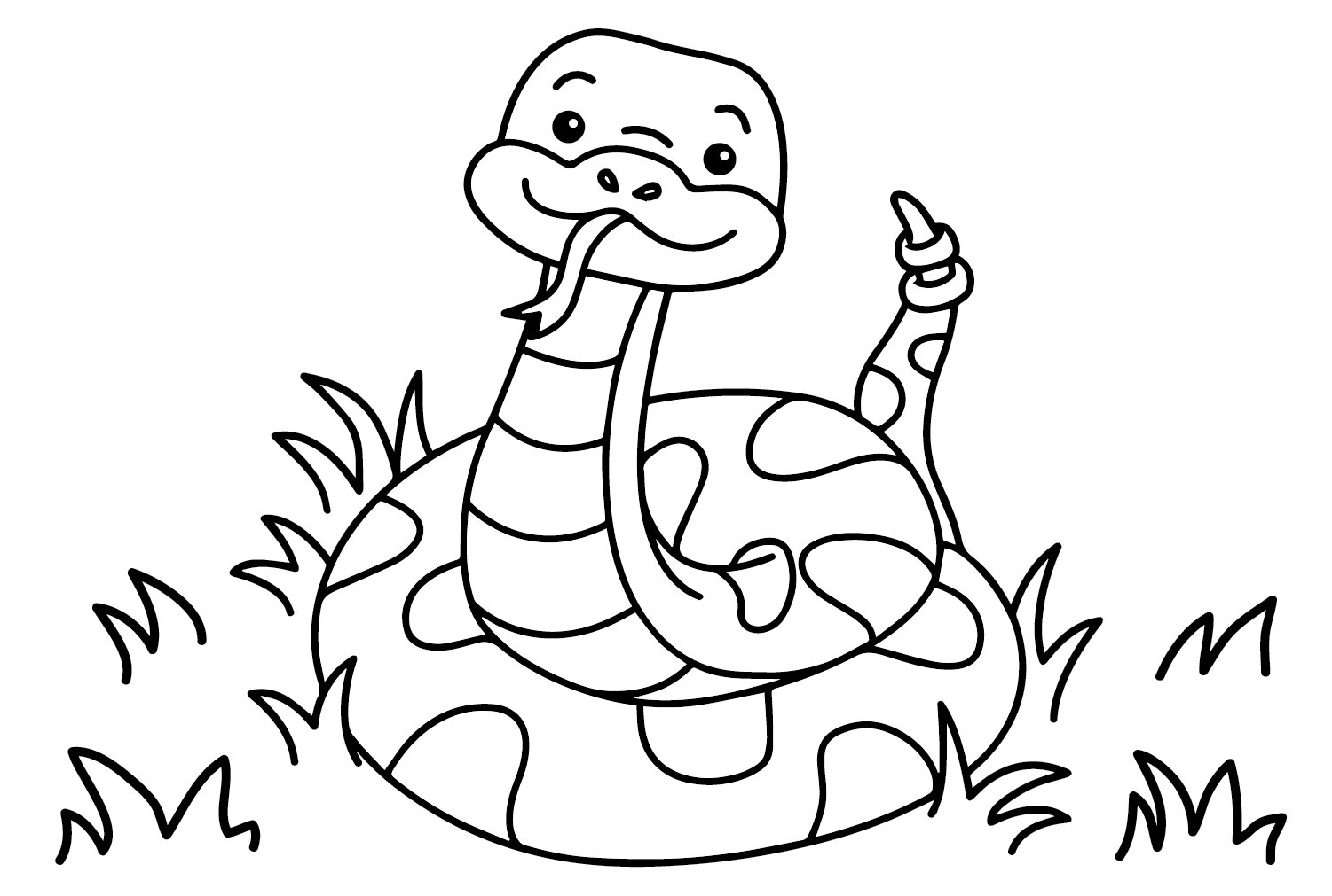Раскраска Гремучая змея от Rattlesnake