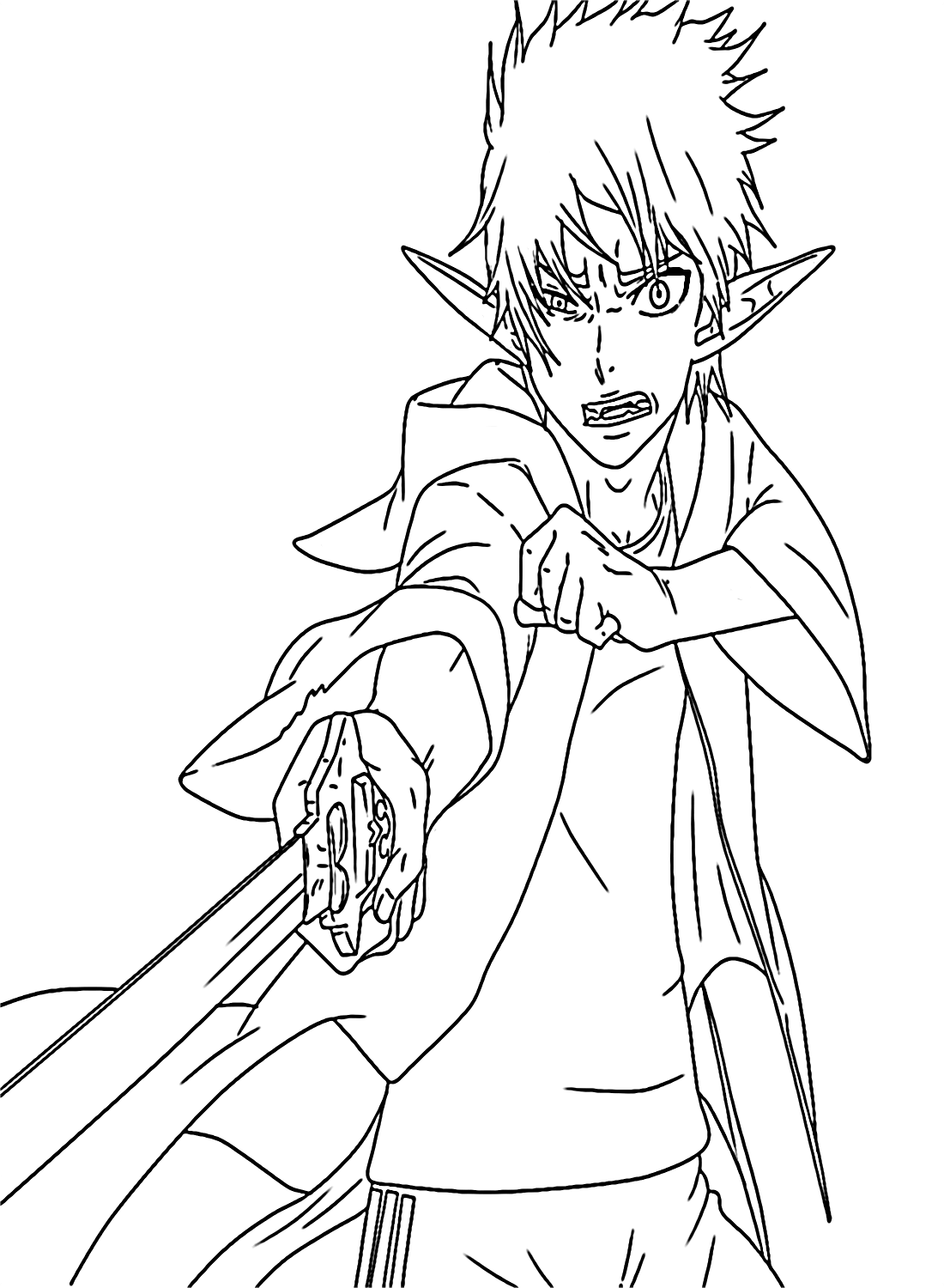 Rin Okumura to Color - Free Printable Coloring Pages