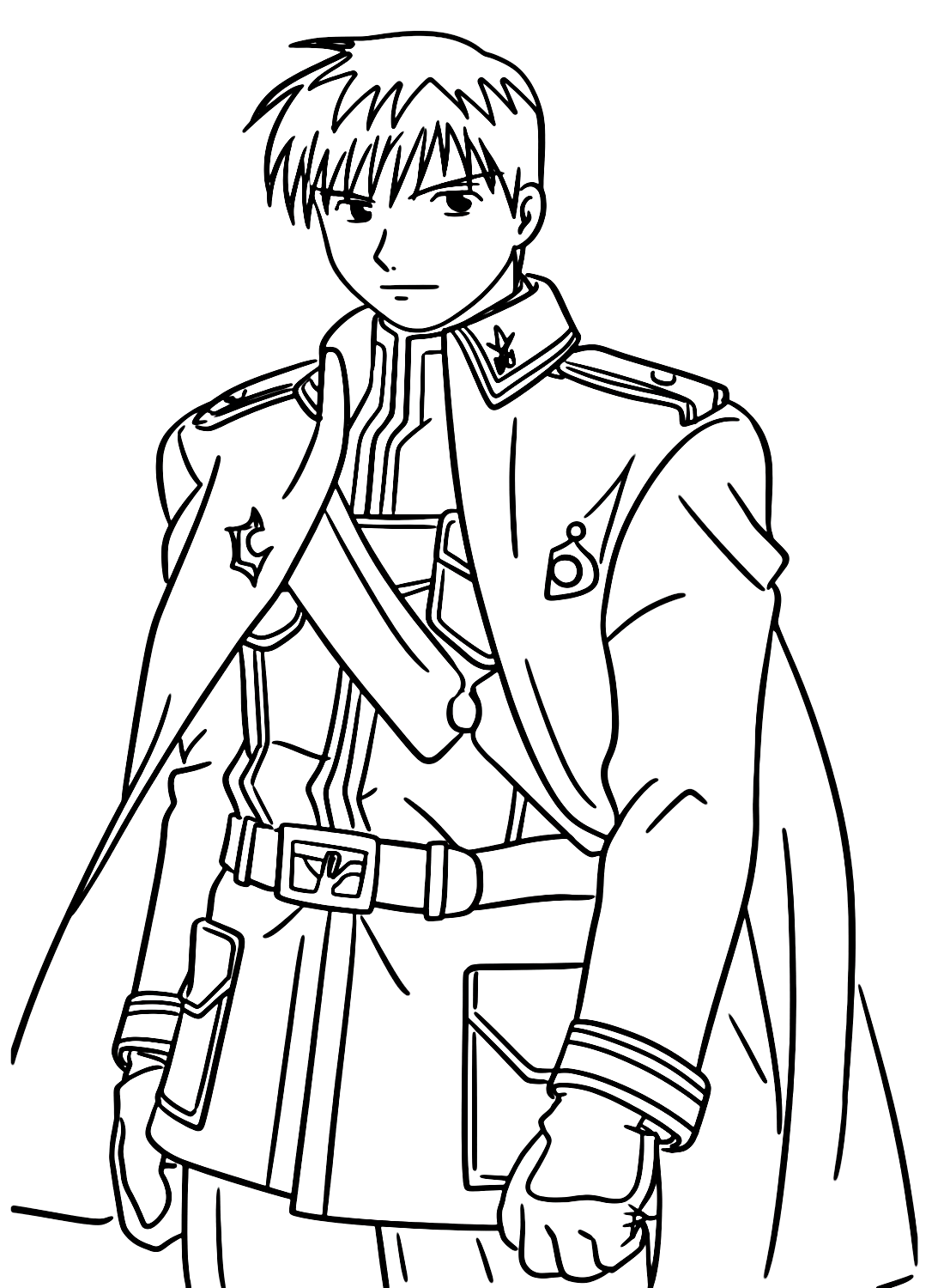 Roy Mustang Coloring Book from Roy Mustang