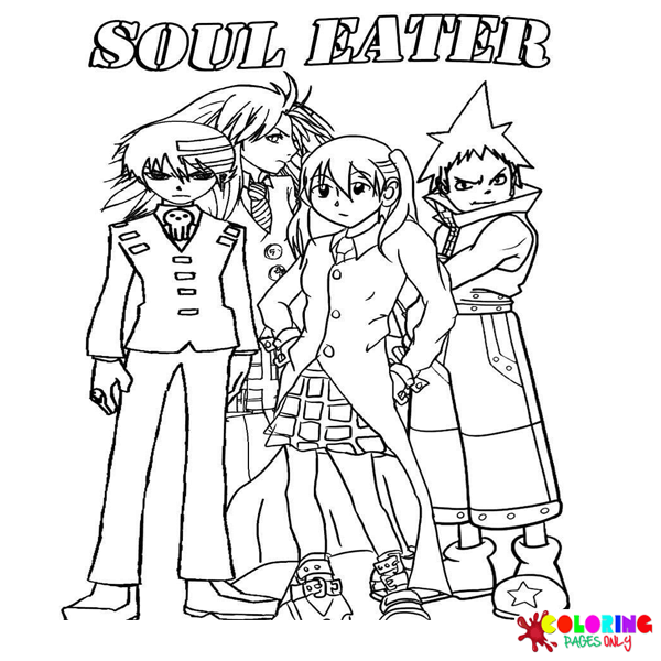 Soul Eater Chacracters Coloring Pages