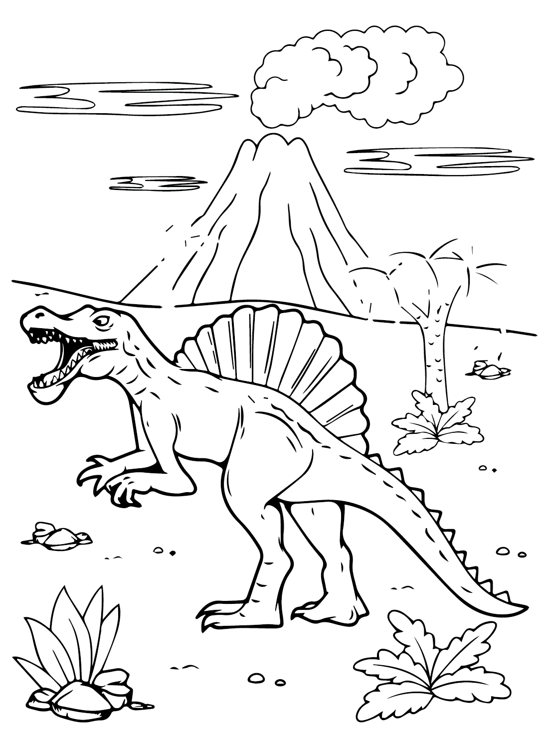 Spinosaurus Aegyptiacus Coloring Pages to Download from Spinosaurus Aegyptiacus