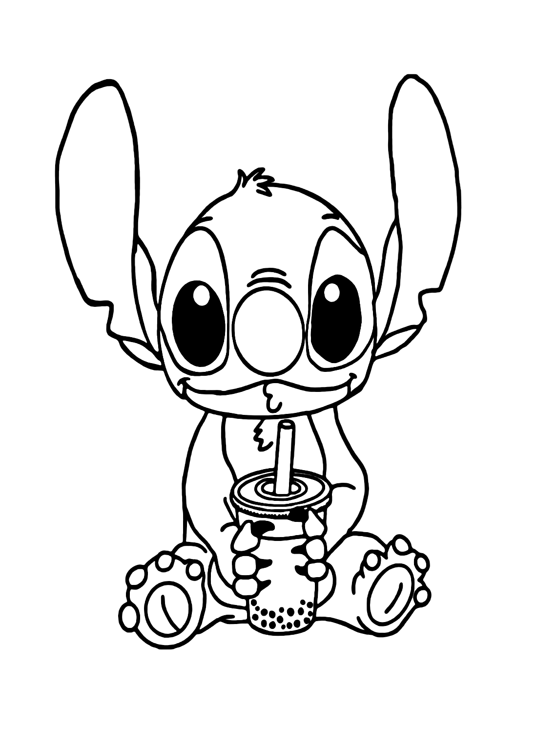 Adorable Cute Stitch Coloring Pages Coloring Pages - Stitch Coloring