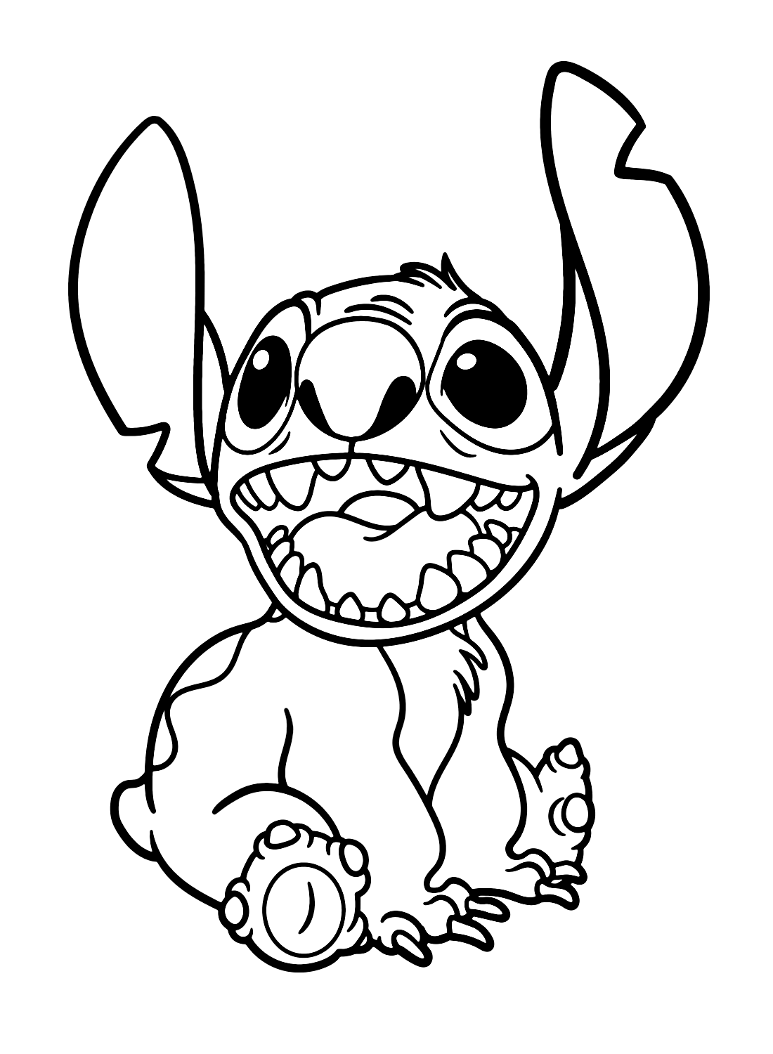 Stitch coloring page Coloring Page