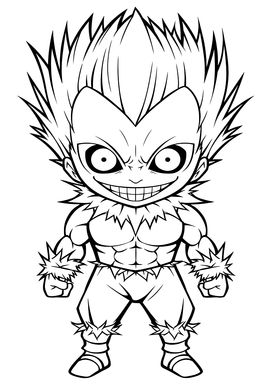 Strong Ryuk Coloring Page - Free Printable Coloring Pages