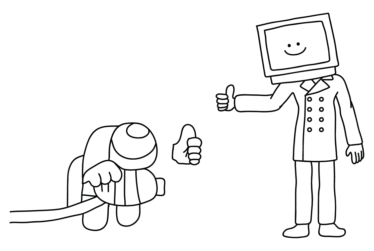 TV Man Image to Color from TV Man