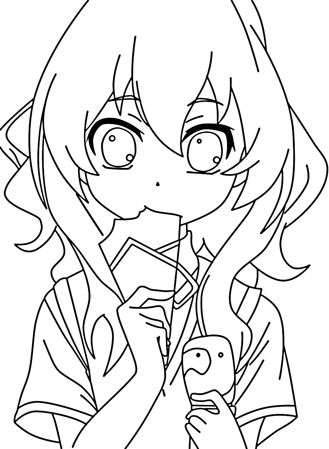 Taiga Aisaka Image to Color - Free Printable Coloring Pages