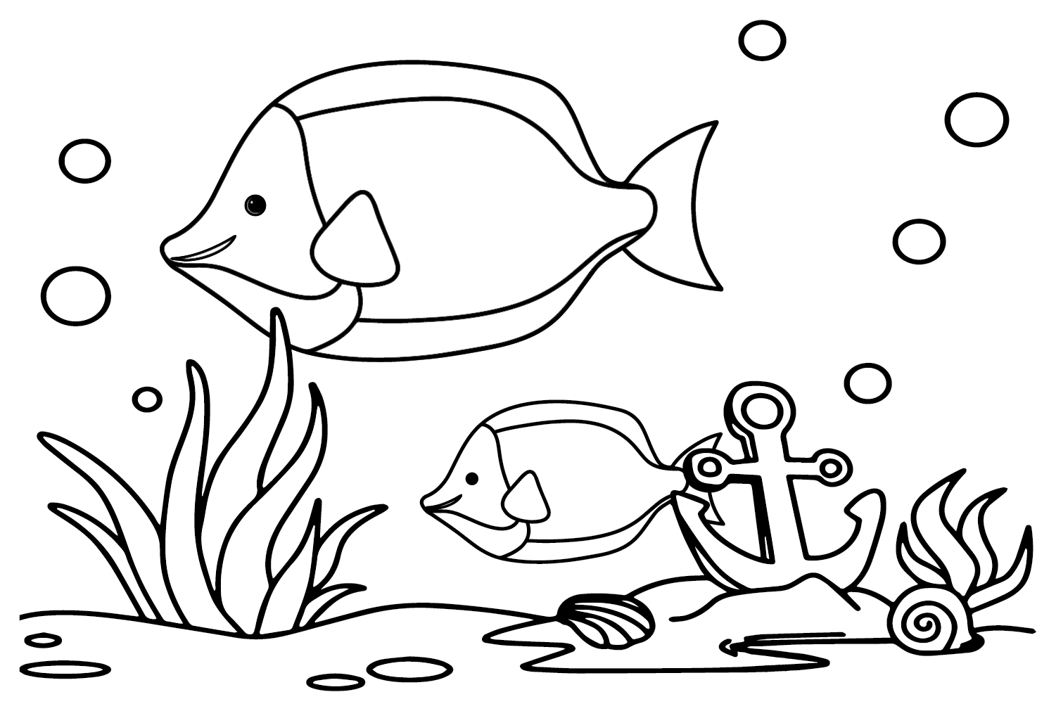 Танская рыба для раскрашивания из Танской рыбы