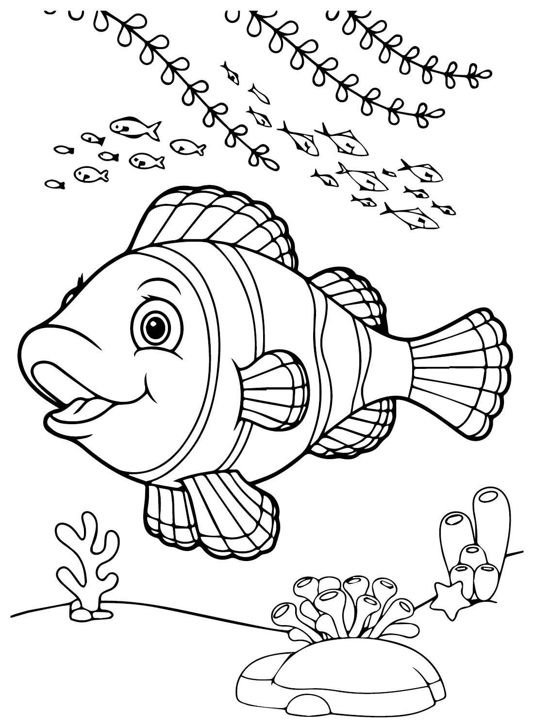 The Clownfish Coloring Pages