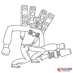 Titan Speakerman Coloring Pages