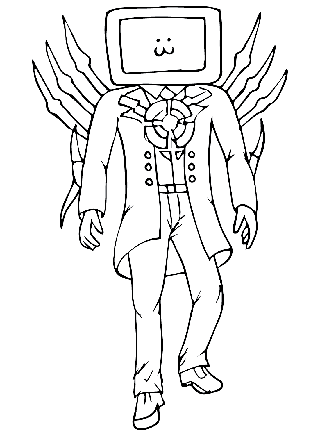 Titan TV Man Pictures to Color