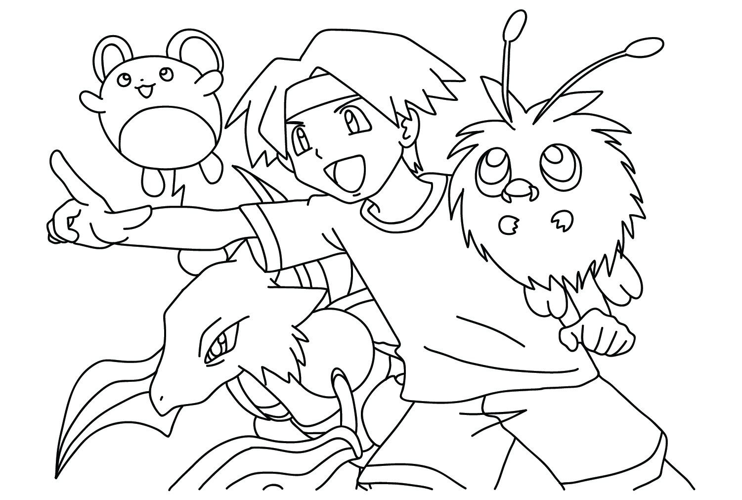 20 Free Printable Tracey Sketchit Pokemon Coloring Pages