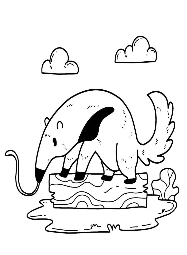 Malvorlagen Ameisenbär – Malvorlagen für Kinder und Erwachsene