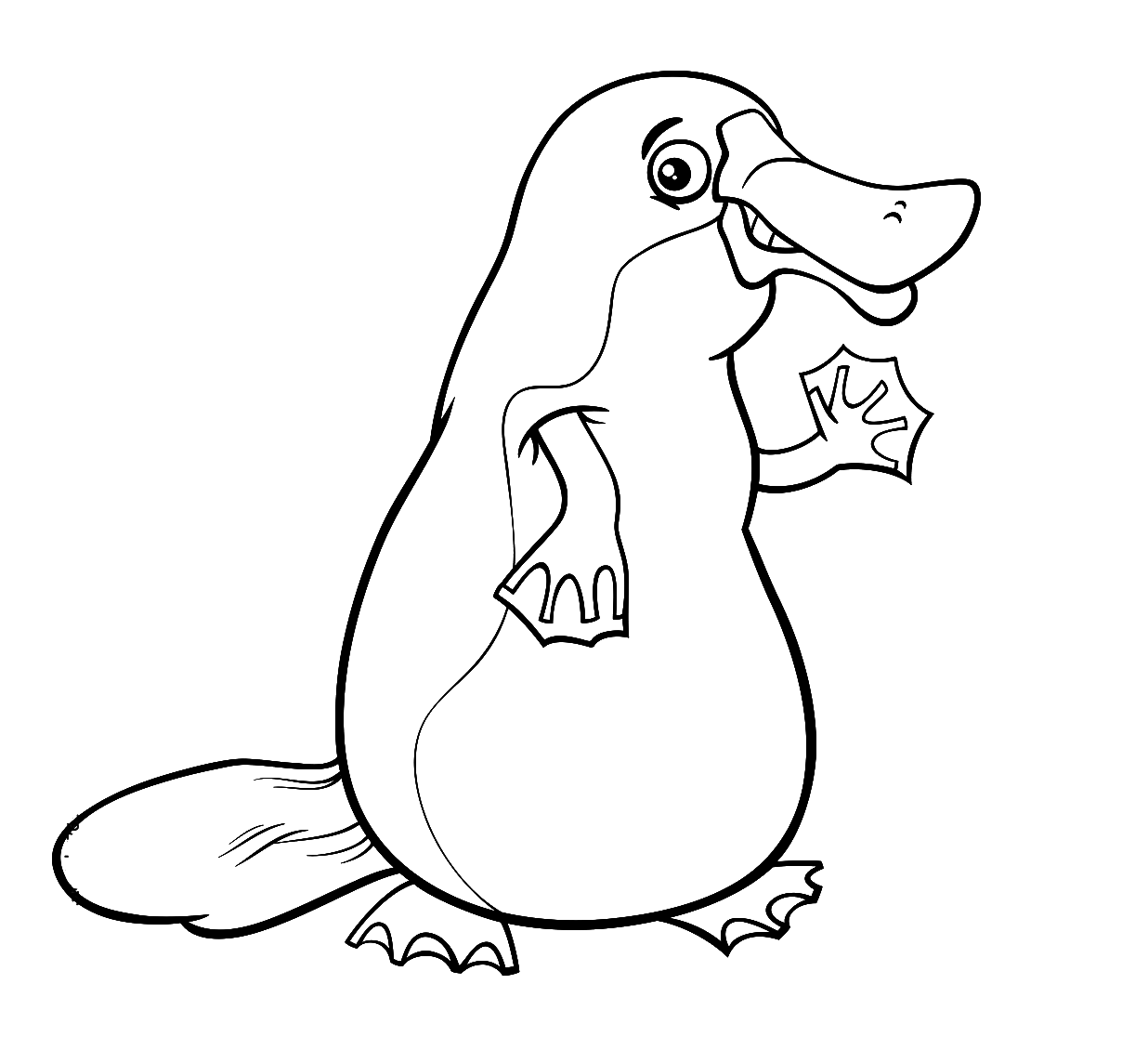 Cartoon-Schnabeltier von Platypus