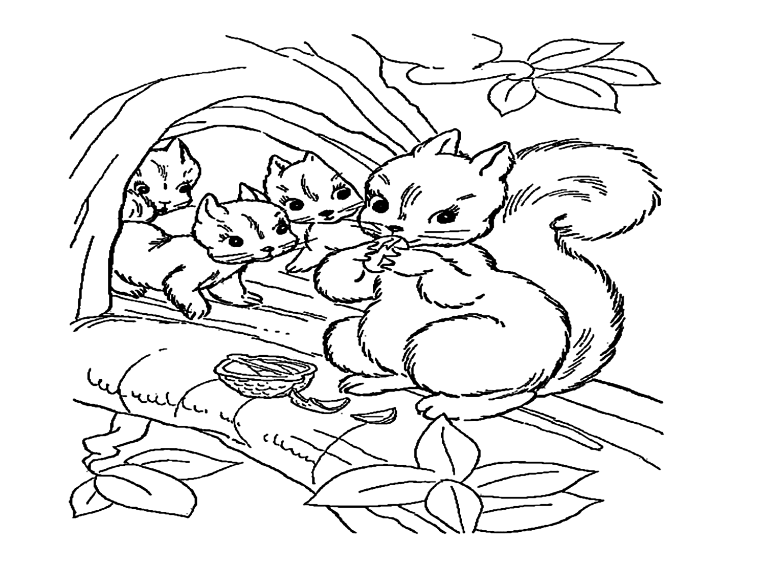 Familia de ardillas listadas de Chipmunk