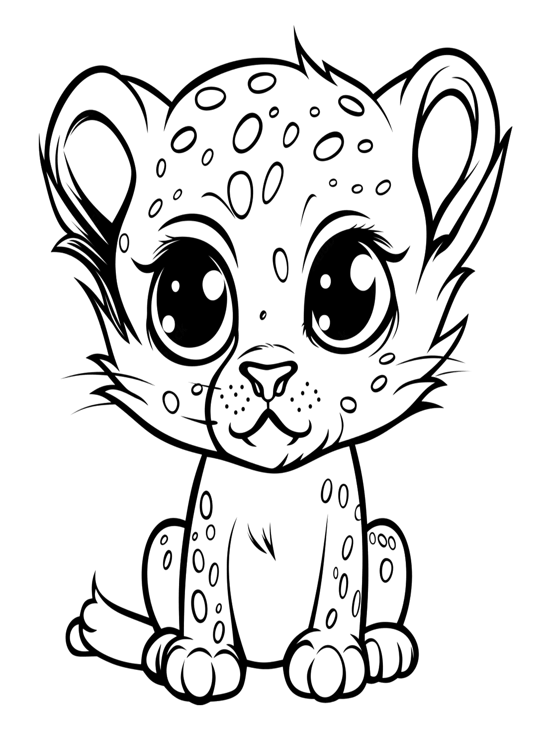 Simpatico giaguaro dagli occhi grandi della Jaguar