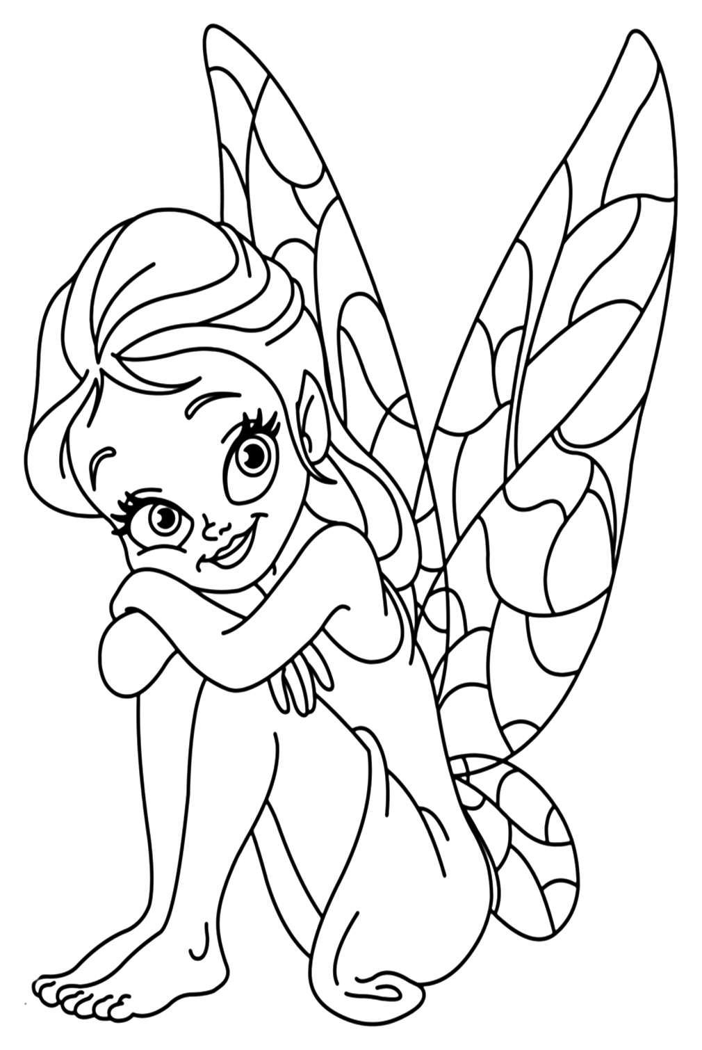 Fairy to Color Coloring Page