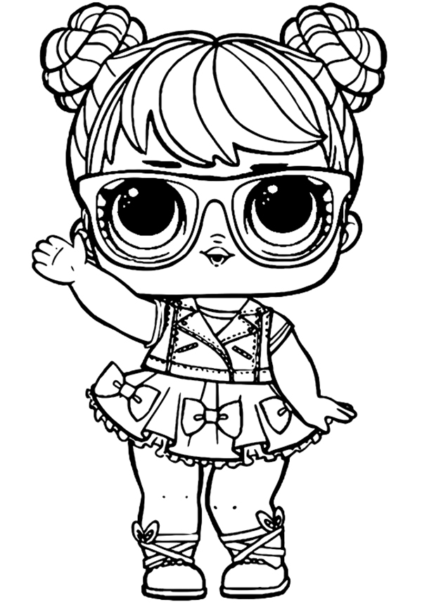 Glass Lol Surprise Doll Coloring Page