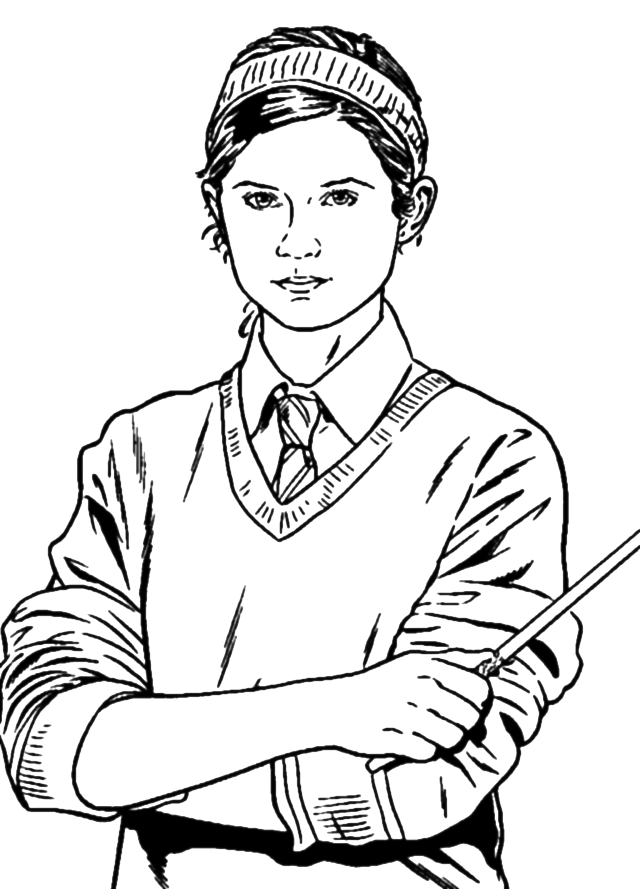 Hermione Granger Coloring Page