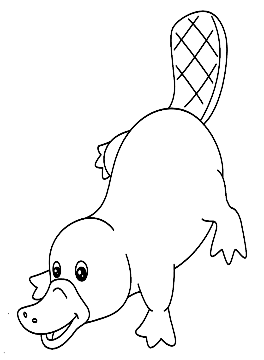 Platypus-Umriss von Platypus