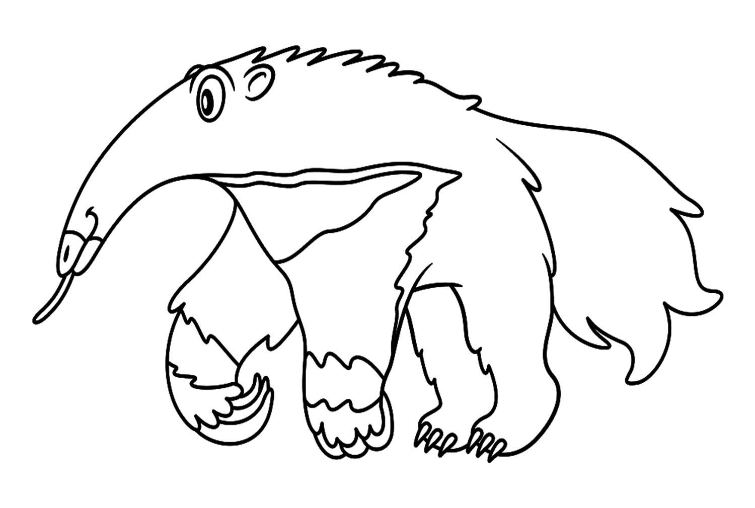 Oso hormiguero gigante simple de Anteater