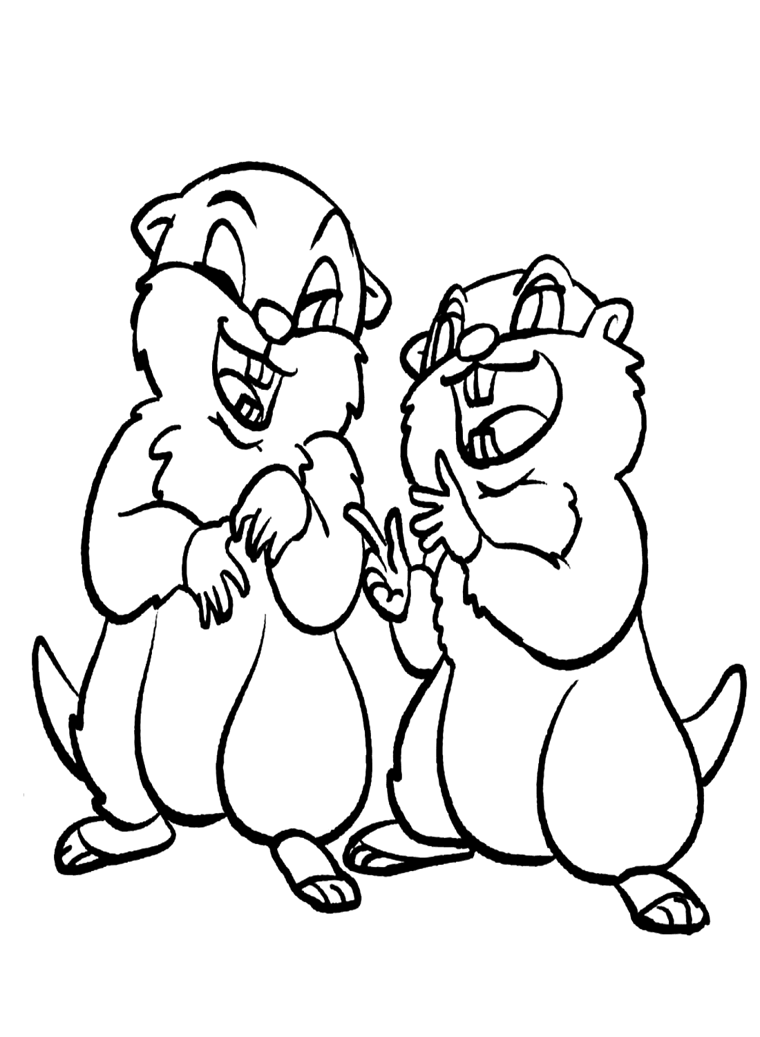 Due marmotte dei cartoni animati di Marmot