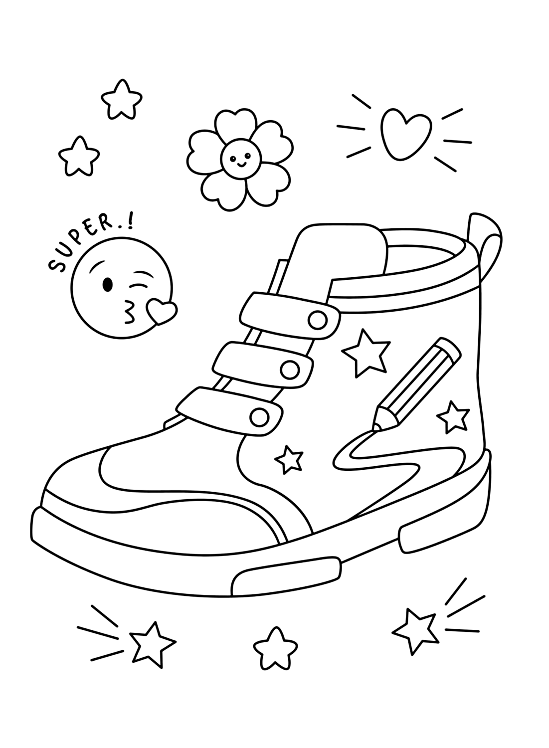 One Two Buckle My Shoe Coloring Page One Two Buckle My Shoe Coloring Page