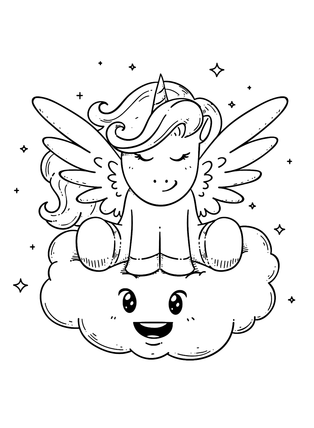 Angel Pony coloring pages
