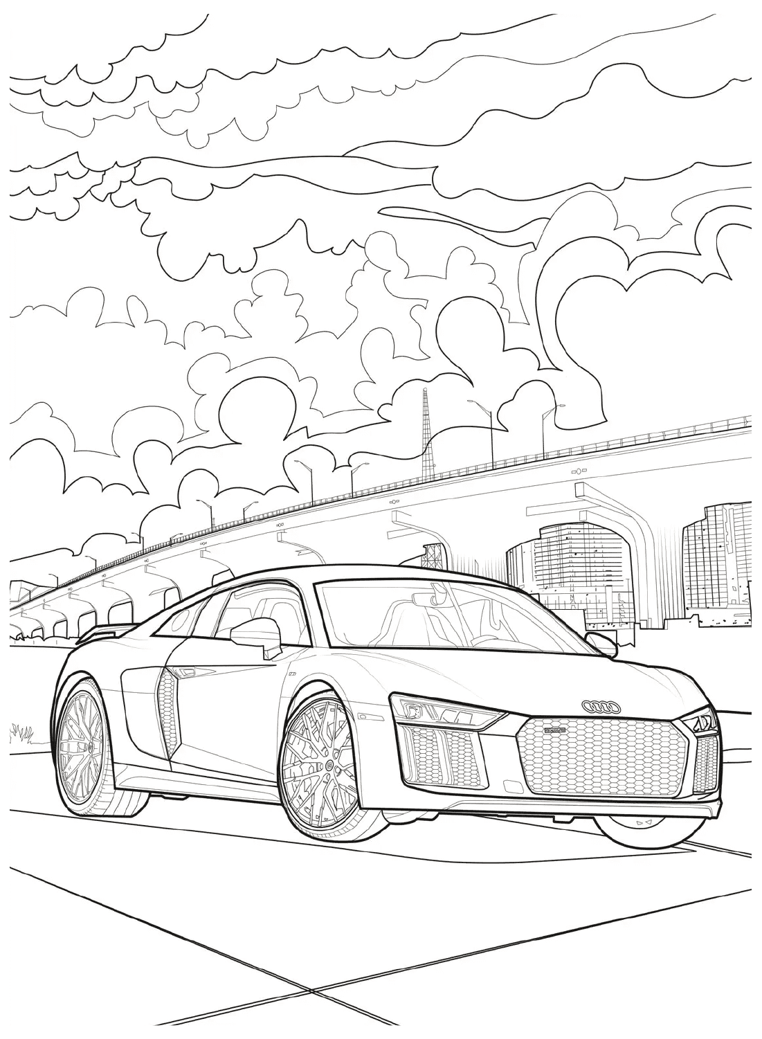 Раскраска Audi от Audi