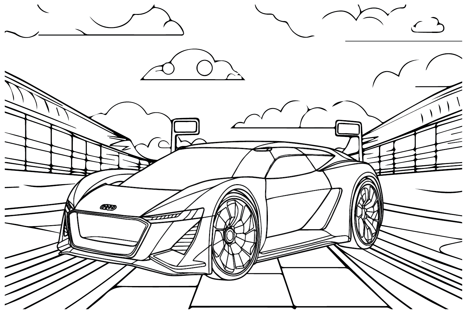 Раскраска Audi PB18 от Audi