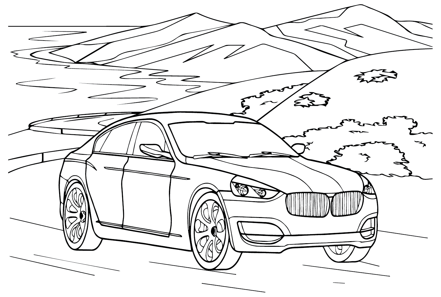 Malvorlage BMW 3er GT von BMW