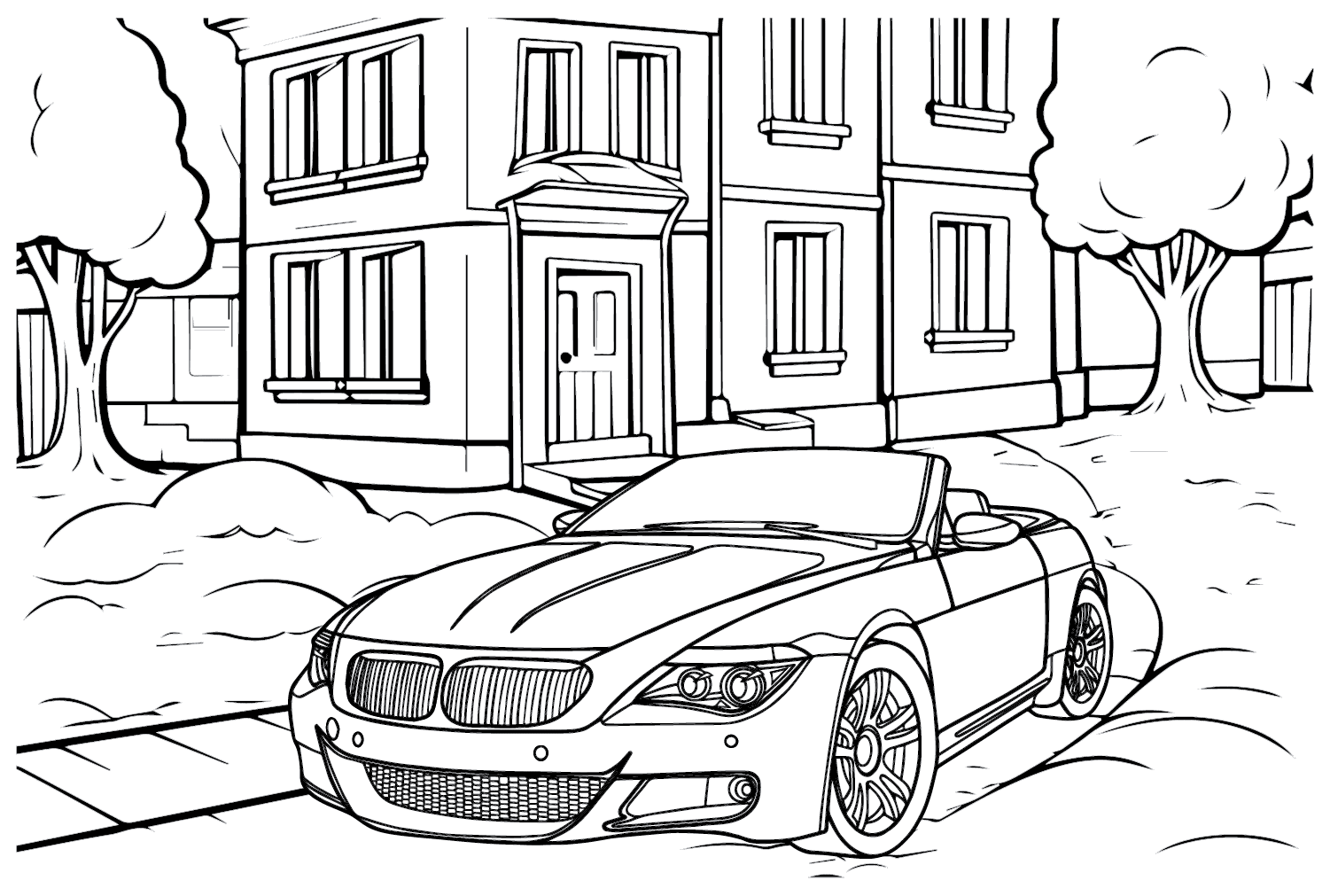 Página para colorir BMW M6 Coupe da BMW