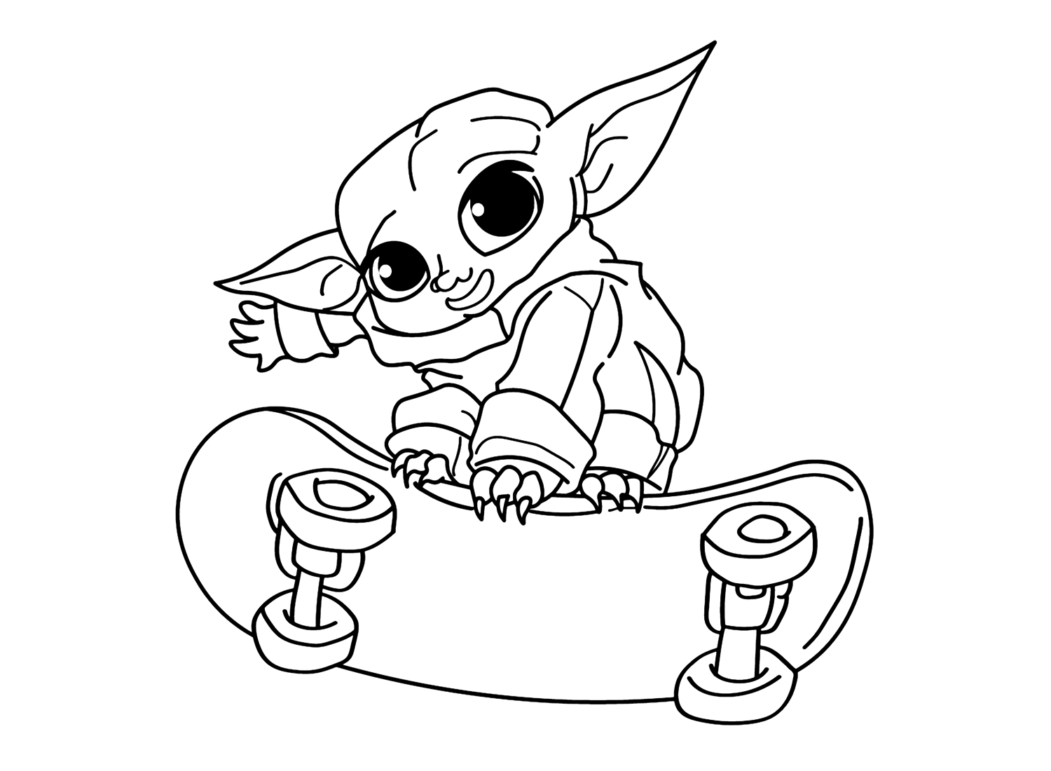 Baby Yoda Image To Color