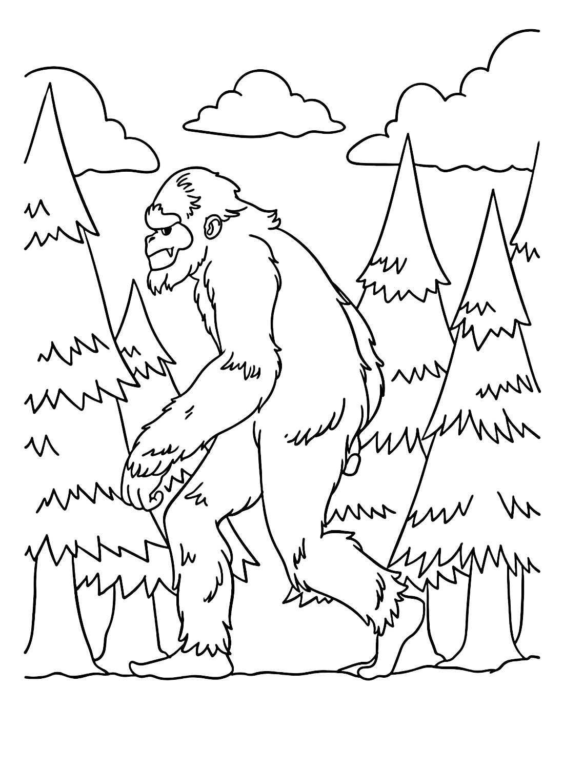 Bigfoot-Farbseite von Bigfoot