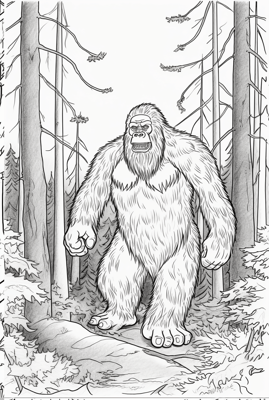 Bigfoot-Malbuch von Bigfoot