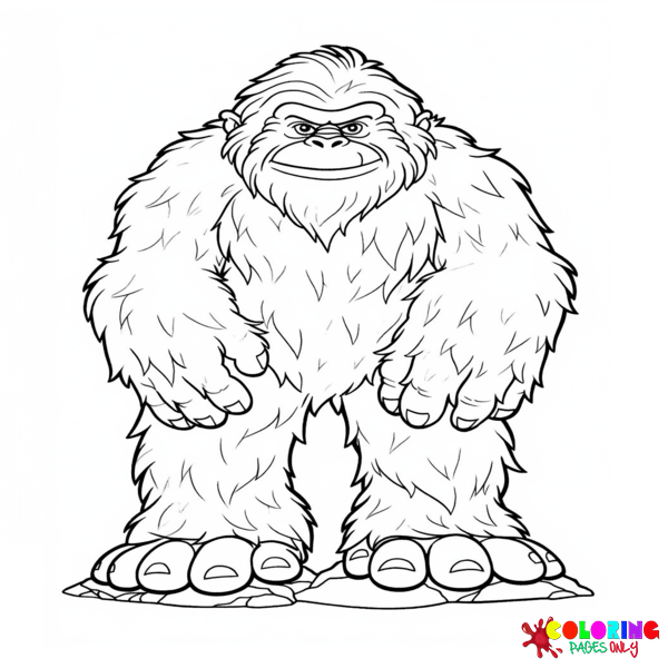 Bigfoot Coloring Pages