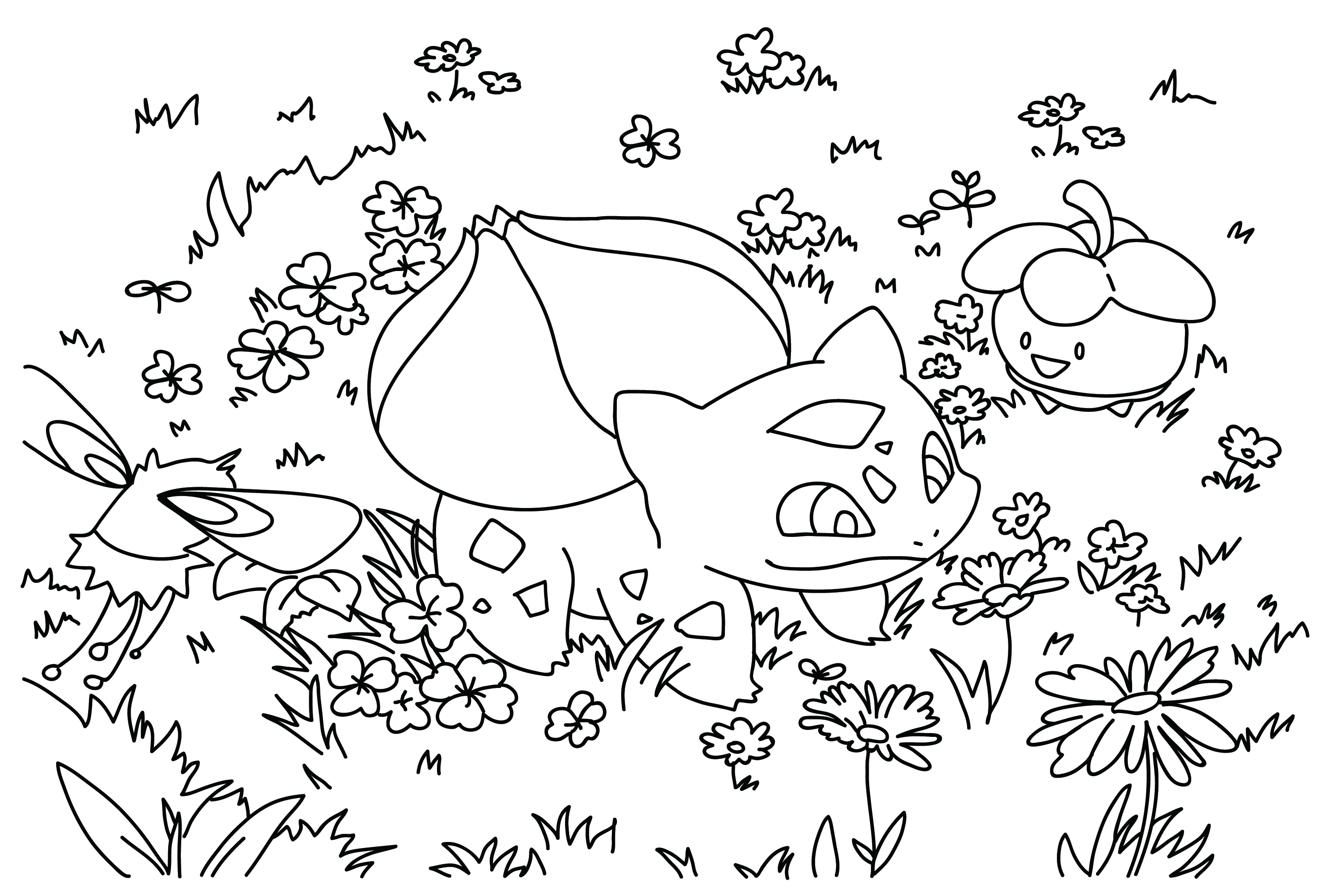 Bulbasaur Pictures to Color from Bulbasaur