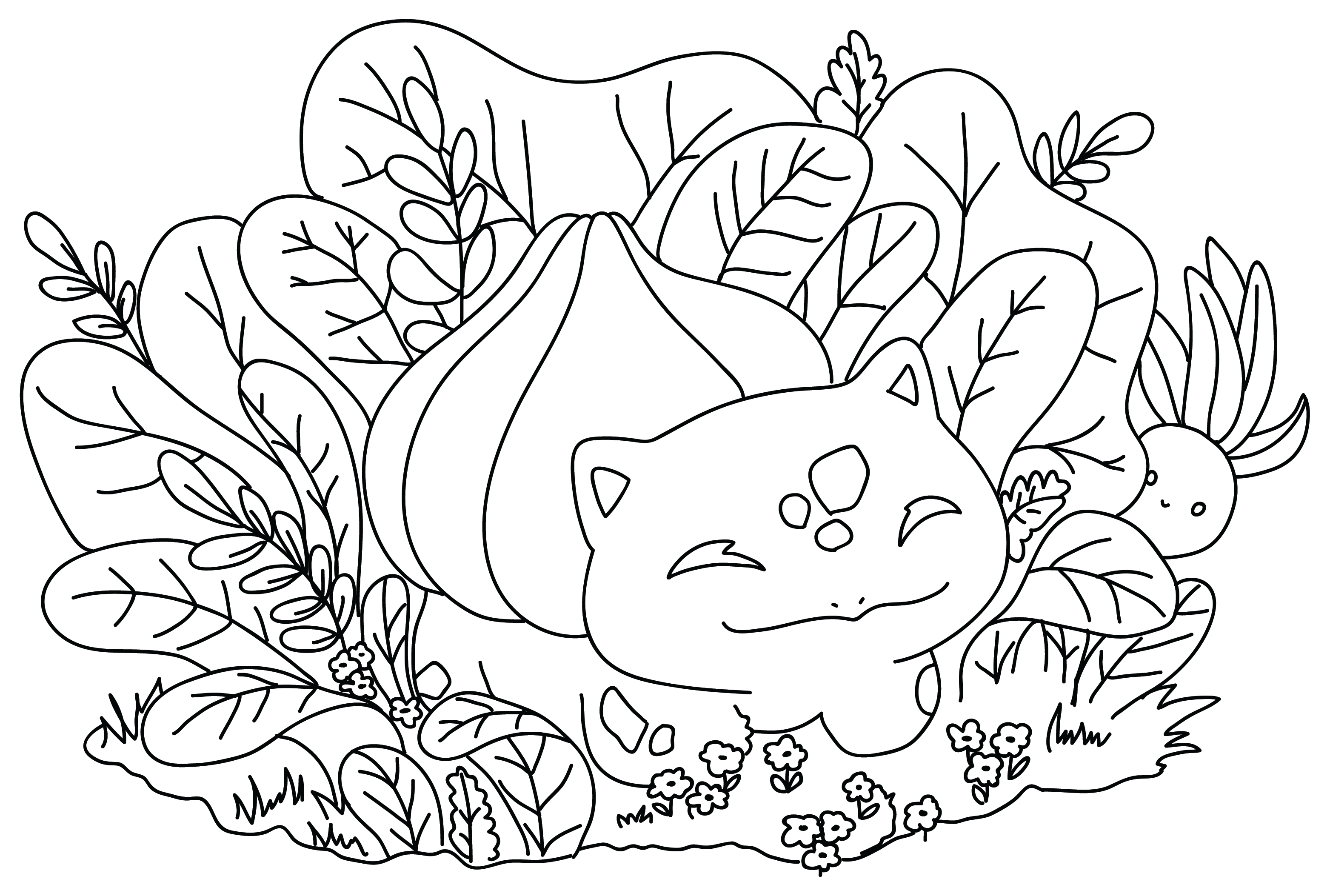 Bulbasaur Pokemon Images to Color from Bulbasaur