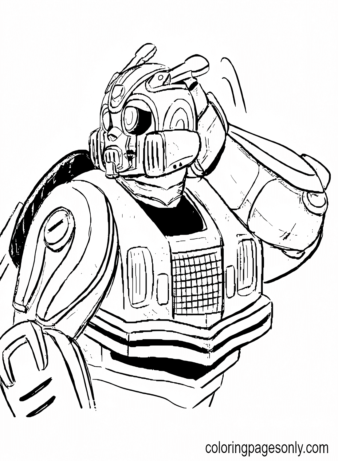 Bumblebee Cartoon Coloring Pages