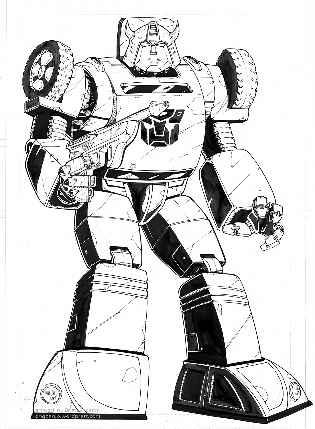 Bumblebee From Transformers Coloring Pages