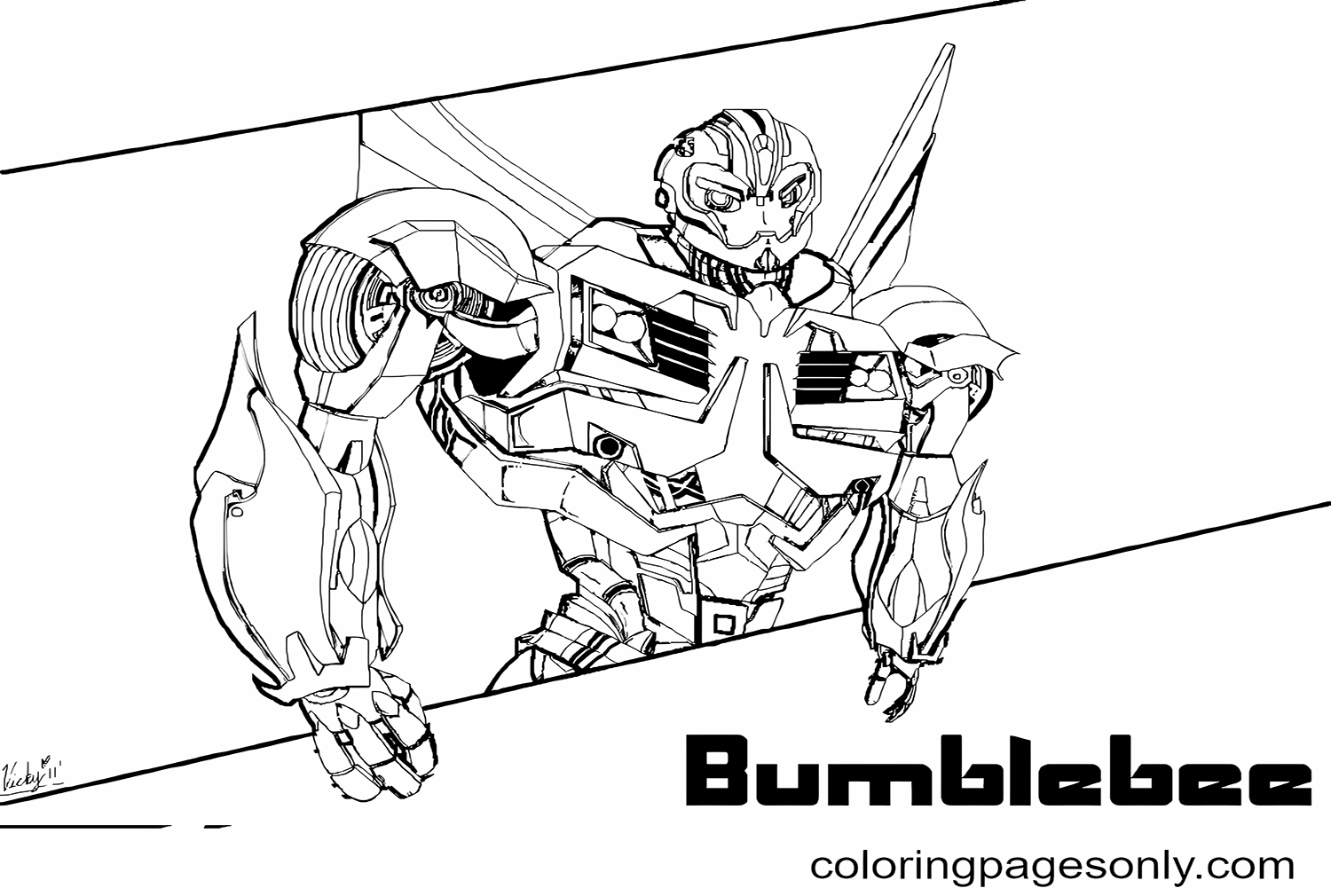Bumblebee Pictures Coloring Pages