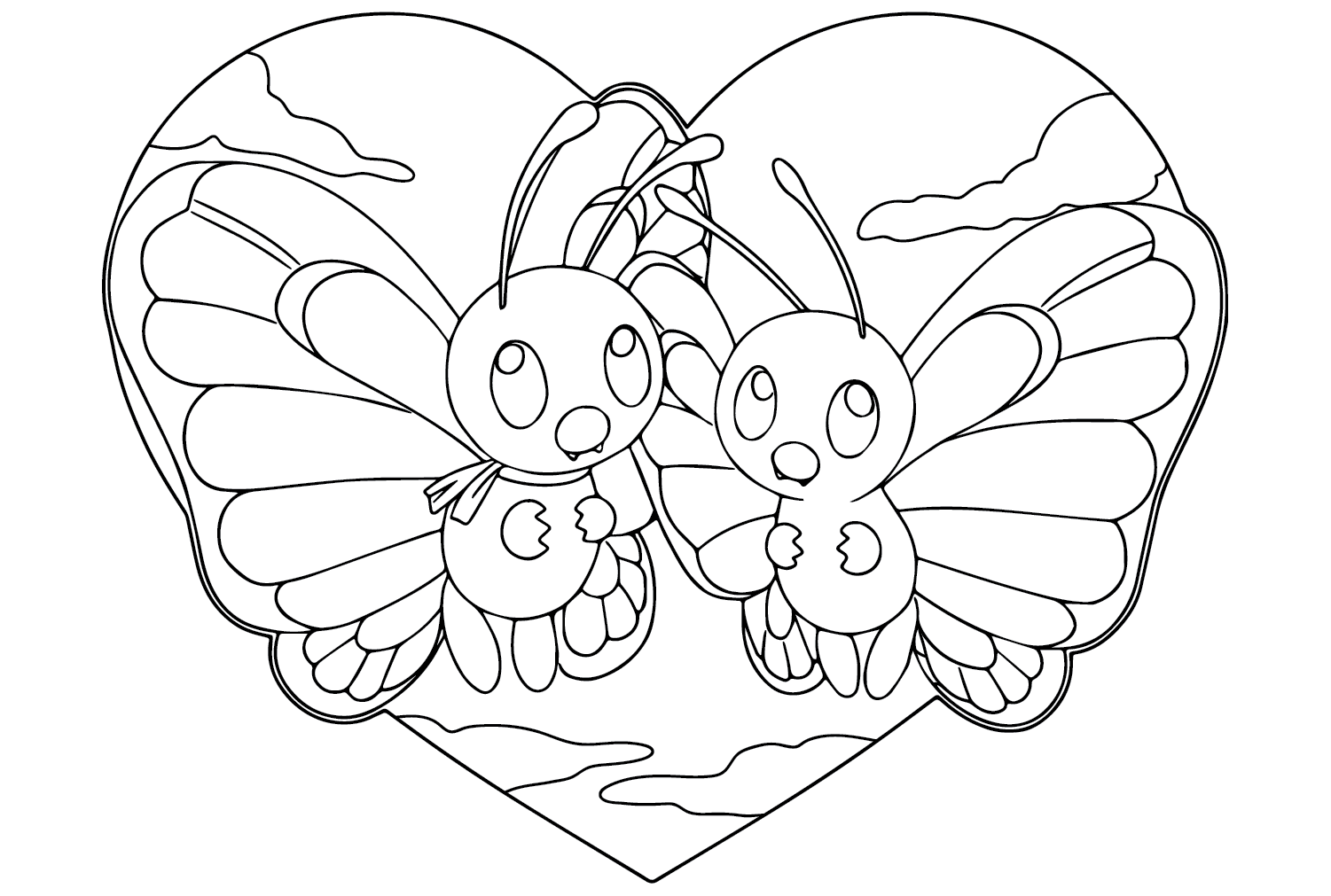 Butterfree Pictures to Color from Butterfree