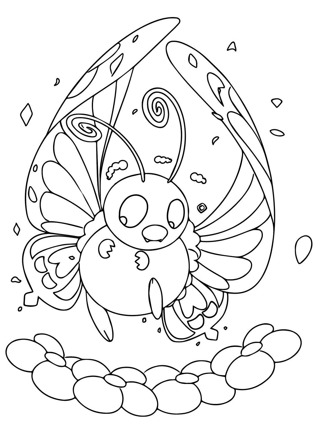Butterfree Pokemon Images to Color from Butterfree