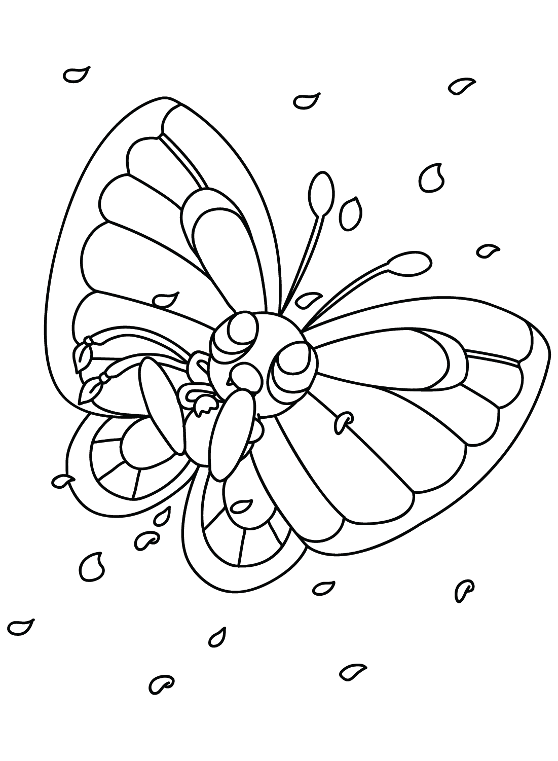 Butterfree Pokemon to Color from Butterfree
