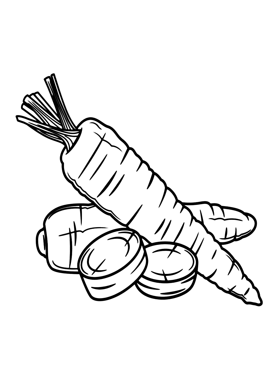 Carrot Coloring Pages Printable