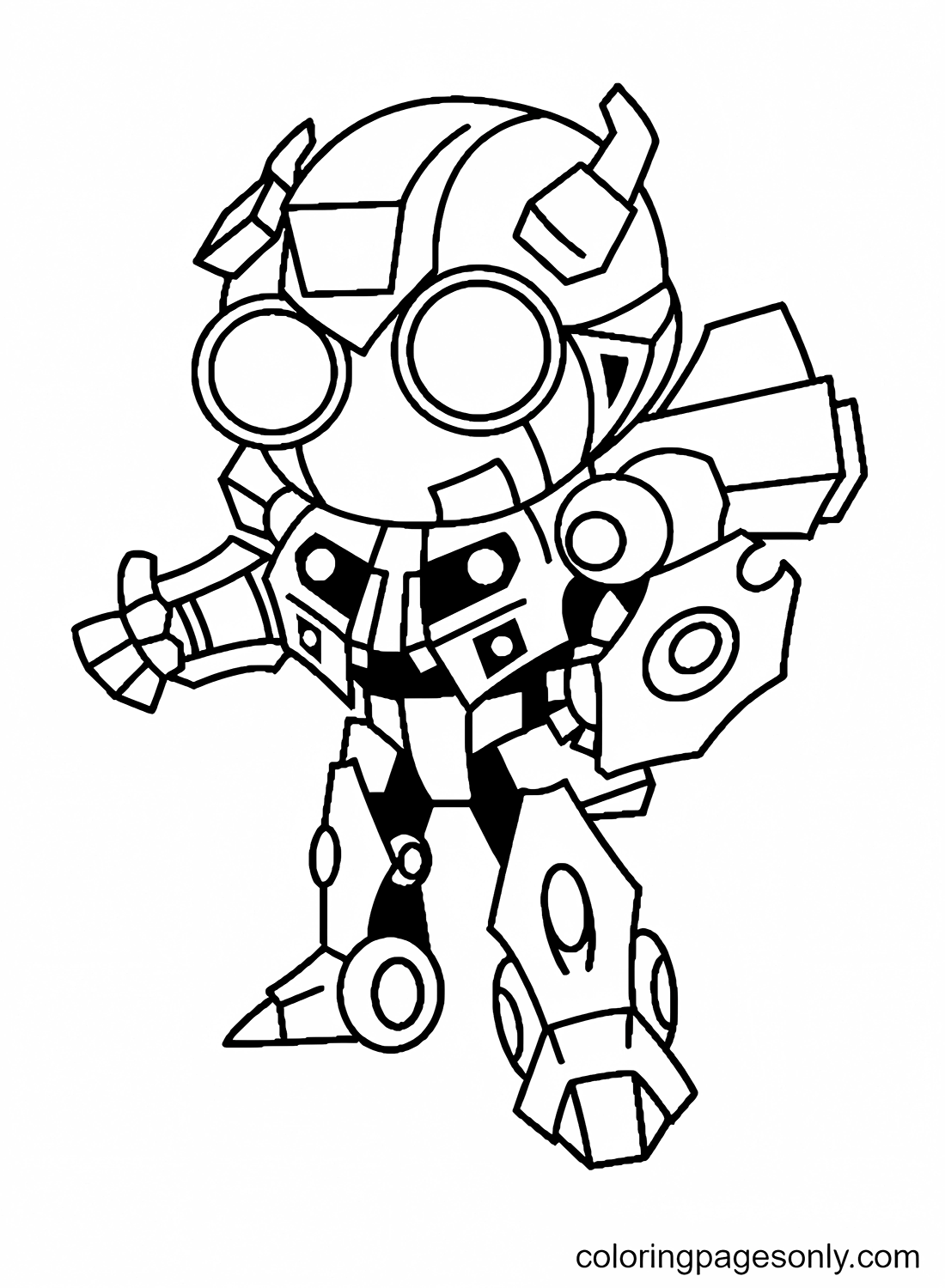 Cartoon Bumblebee Coloring Pages