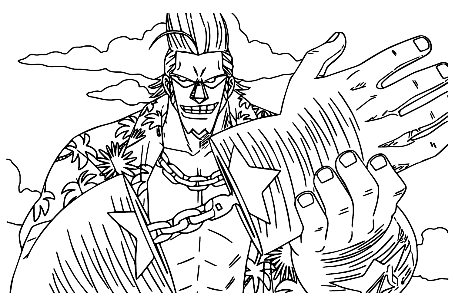 Character Franky Coloring Page from Franky