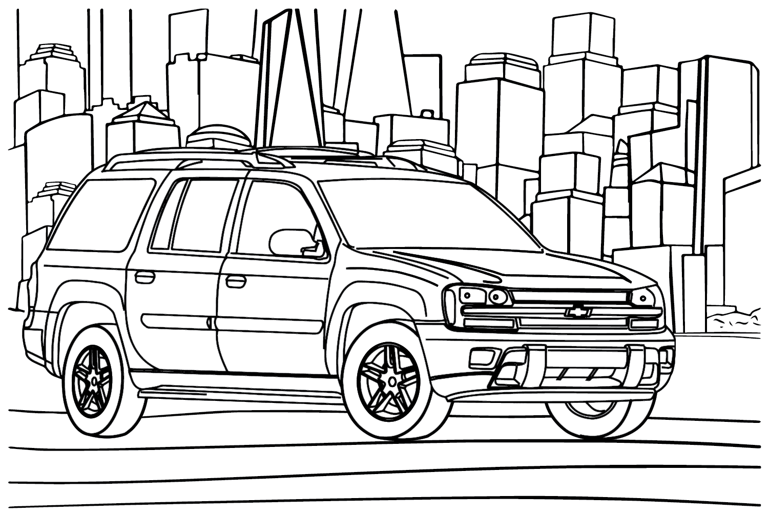 Imagens Chevrolet Página para colorir da Chevrolet