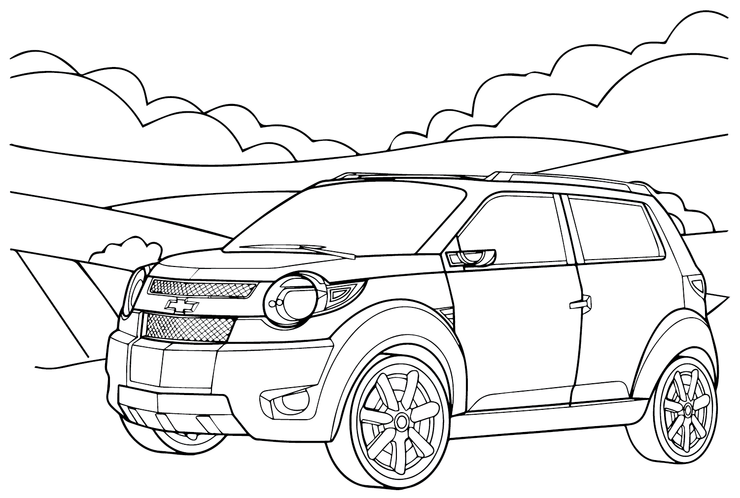 Chevrolet Trax disegno da colorare di Chevrolet
