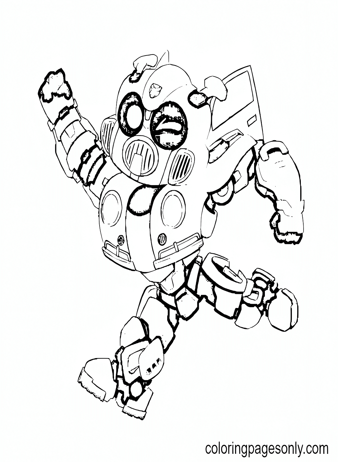 Chibi Bumblebee Coloring Pages