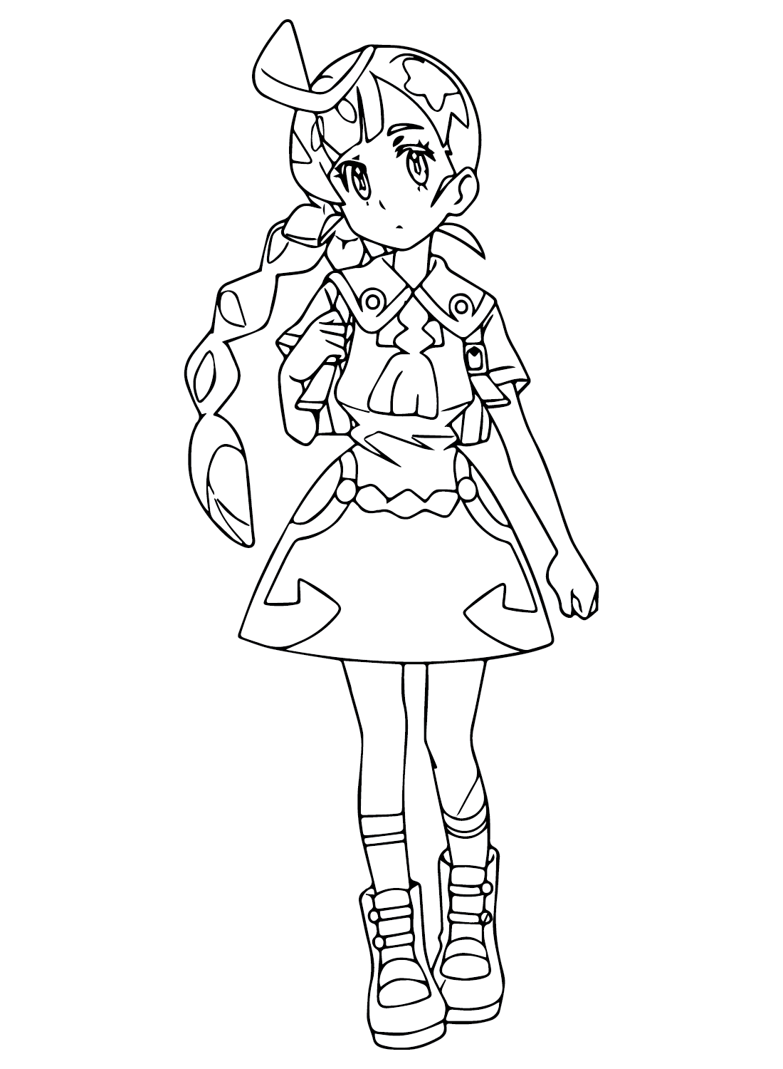 Chloe Cerise Pokemon Color Page - Free Printable Coloring Pages